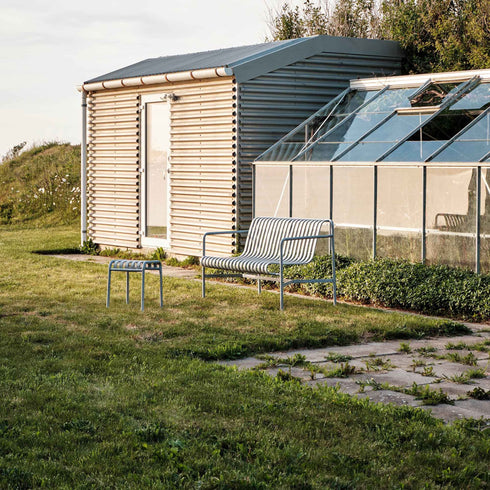 Palissade Dining Garden Bench Hot Galvanized